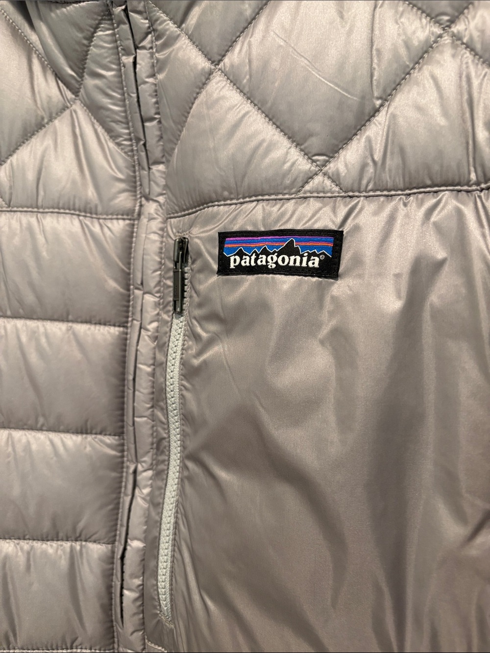 Patagonia Radalie Silver Gray Quilted Parka - Picture 3 of 5